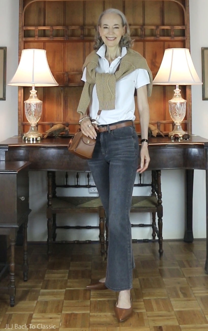 timeless-style-influencer-janislynjohnson-ralph-lauren-blaike-bag-quince-bella-kickflare-jeans-2